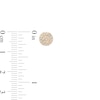 Thumbnail Image 2 of 1/3 CT. T.W. Composite Diamond Dome Stud Earrings in 10K Gold