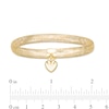 Thumbnail Image 2 of Made in Italy Heart Charm Dangle Mesh Bracelet in 10K Gold