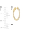 1/2 CT. T.W. Diamond Inside-Out 15.5mm Hoop Earrings in 10K Gold