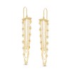 Thumbnail Image 0 of Made in Italy Layered Mirror and Cable Chain Drop Earrings in 10K Gold