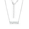 Thumbnail Image 0 of Diamond Accent "mama" Necklace in Sterling Silver - 16"