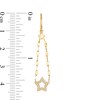 Thumbnail Image 1 of 1/10 CT. T.W. Diamond Forzatina Chain Star Drop Earrings in 10K Gold