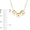 Made in Italy 'I HEART U' Blocks Pendant in 10K Gold