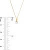 Diamond Accent Solitaire Pendant in 10K Gold