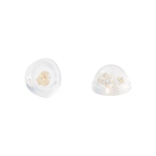 7mm Cubic Zirconia checkerboard Groove Solitaire Stud Earrings in 14K Gold