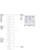 Thumbnail Image 3 of 8mm Princess-Cut checkerboard Groove Cubic Zirconia Solitaire Stud Earrings in 14K Gold