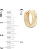 15mm Huggie Hoop Earrings in 10K Gold