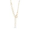 Made in Italy Glitter Enamel Heart Outline Necklace in 10K Gold