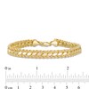Thumbnail Image 3 of Multi-Row Hollow Rope Chain Bracelet in 10K Gold - 7.5"