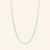 075 Gauge Box Chain Necklace in 10K Solid Gold Bonded Sterling Silver