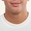075 Gauge Box Chain Necklace in 10K Solid Gold Bonded Sterling Silver