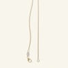 Thumbnail Image 2 of 075 Gauge Box Chain Necklace in 10K Solid Gold Bonded Sterling Silver - 20"
