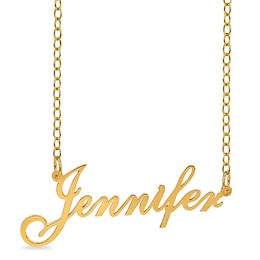 Script Name Necklace in 10K Gold (1 Line)