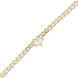 Child's Diamond Accent Star Bracelet in 10K Gold - 5.5&quot;