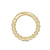 Thumbnail Image 1 of 018 Gauge Beaded Cartilage Hoop in 10K Gold