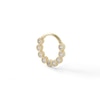 Thumbnail Image 1 of 10K Gold CZ Beaded Hoop - 18G 3/8"