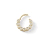 Thumbnail Image 4 of 10K Gold CZ Beaded Hoop - 18G 3/8"