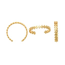 Adjustable Leaf Toe Ring in Solid 10K Gold