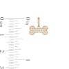 Thumbnail Image 2 of Child's Cubic Zirconia Dog Bone Charm in 10K Gold