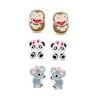 Thumbnail Image 1 of Child's Enamel Animal Stud Earrings Set in Sterling Silver