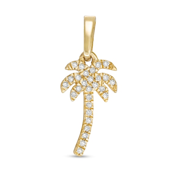 1/20 CT. T.W. Diamond Palm Tree Charm in 10K Gold