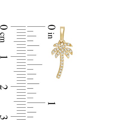 1/20 CT. T.W. Diamond Palm Tree Charm in 10K Gold