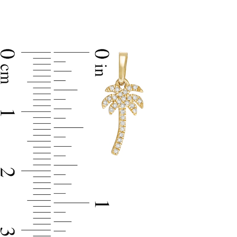 1/20 CT. T.W. Diamond Palm Tree Charm in 10K Gold