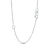 Thumbnail Image 1 of 1/10 CT. T.W. Diamond Star Station Necklace in Sterling Silver - 19"