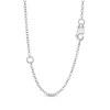 Thumbnail Image 1 of 1/10 CT. T.W. Diamond Star Station Necklace in Sterling Silver - 19"