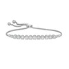 Thumbnail Image 1 of 1/2 CT. T.W. Diamond Bolo Bracelet in Sterling Silver - 9.5"