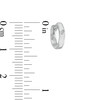 Diamond Accent Solitaire White Enamel Huggie Hoop Earrings in Sterling Silver