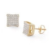Thumbnail Image 0 of 1/3 CT. T.W. Composite Diamond Rounded Square Stud Earrings in 10K Gold