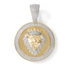 1/4 CT. T.W. Diamond Lion King Medallion Charm in 10K Gold