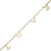 Made in Italy Child's "LOVE" Station Bracelet in 10K Gold - 6.5"