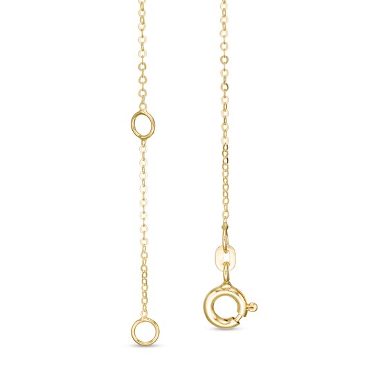 Made in Italy Child's "LOVE" Station Bracelet in 10K Gold - 6.5"