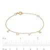 Made in Italy Child's "LOVE" Station Bracelet in 10K Gold - 6.5"