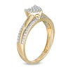 Thumbnail Image 1 of 1/5 CT. T.W. Composite Heart Diamond Edge Ring in 10K Gold