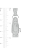 Thumbnail Image 2 of Cubic Zirconia Barber Clippers Charm in Sterling Silver