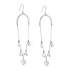 "LOVE" Station Dangle Chain Drop Earrings in Sterling Silver