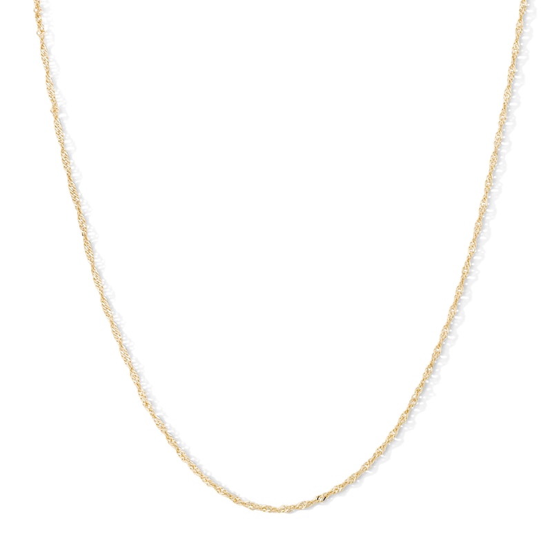 10K Hollow Gold Singapore Chain