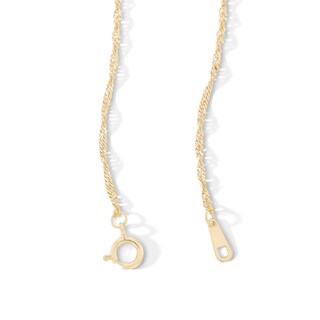 10K Hollow Gold Singapore Chain