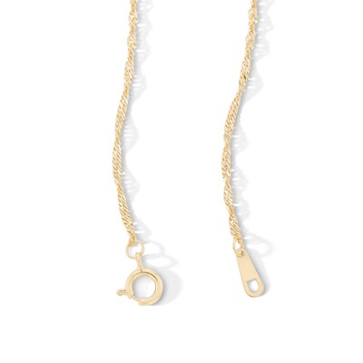 10K Hollow Gold Singapore Chain
