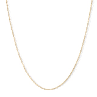 10K Hollow Gold Singapore Chain - 24"