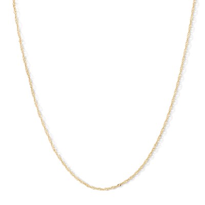10K Hollow Gold Singapore Chain - 24"