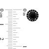 Thumbnail Image 2 of Black Cubic Zirconia Frame Stud Earrings in Sterling Silver