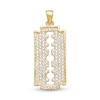 Thumbnail Image 0 of Cubic Zirconia Razor Blade Necklace Charm in 10K Gold