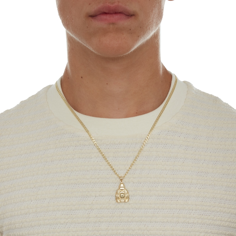 Main Image 4 of 25mm Buddha Charm in 10K Solid Gold