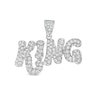 Thumbnail Image 1 of Cubic Zirconia King Charm in Solid Sterling Silver
