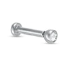 Thumbnail Image 1 of 016 Gauge 2mm Crystal Labret in Titanium - 1/4&quot;