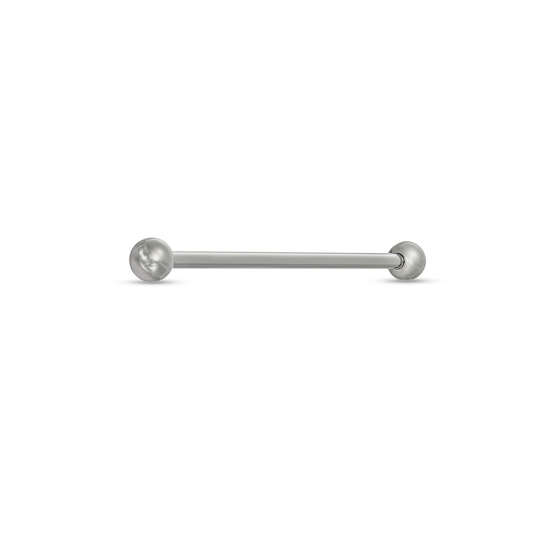 Titanium Industrial Barbell - 14G 1 3/4"